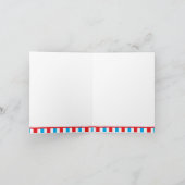 Red Gymnastics Girl Bedankt Opmerking Kaart (Binnen)