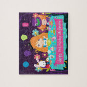 Red Hair Alice Tea Party Jigzaag Puzzle Legpuzzel (Verticaal)