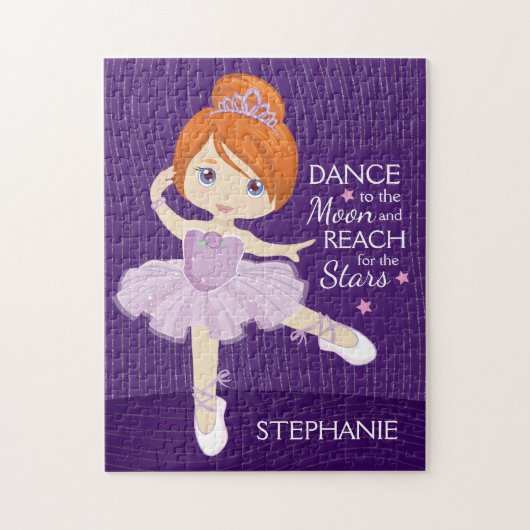 Red Hair Ballerina Legpuzzel (Verticaal)