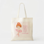 Red Hair Ballerina Tote Bag (Voorkant)