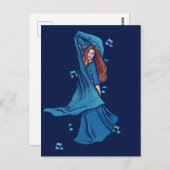 Red Hair Belly Dancer art Belly Dancing Redhead Briefkaart (Voorkant / Achterkant)