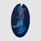 Red Hair Belly Dancer art Belly Dancing Redhead Ornament (voorkant)