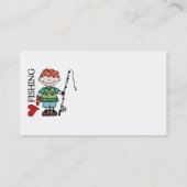 Red Hair Boy I Love Viste Visitekaartje (Achterkant)