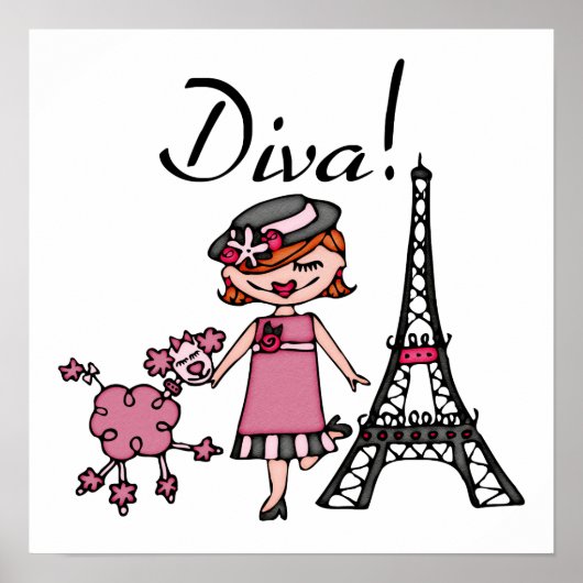 Red Hair Diva Poster (Voorkant)