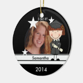 Red Hair Girl Afstuderen Foto Keepomwille Keramisch Ornament (Links)