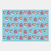 Red Hair Girl Baseball Persoonlijk Inpakpapier Vel (Voorkant 3)