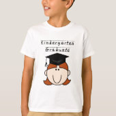 Red Hair Girl Kindergarten Afstuderen T-shirt (Voorkant)