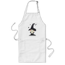 Red Hair Green-oyed heks met zwarte sterren Apron
