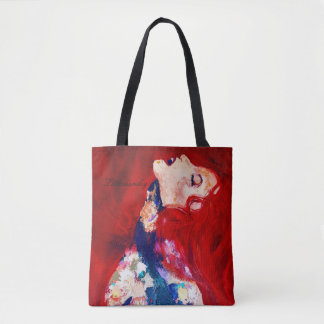 Red Hair Lady Canvas tas