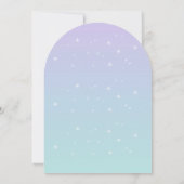 Red Hair Mermaid Age Birthday Party Invitation Kaart (Achterkant)