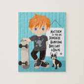 Red Hair Powerful and Brave Boy Jigzaag Puzzle Legpuzzel (Verticaal)