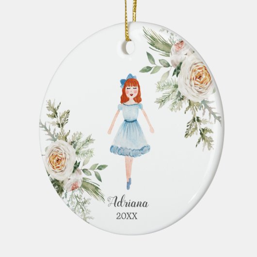 Red Hair Specialized Nutcracker ornament Girl (Links)