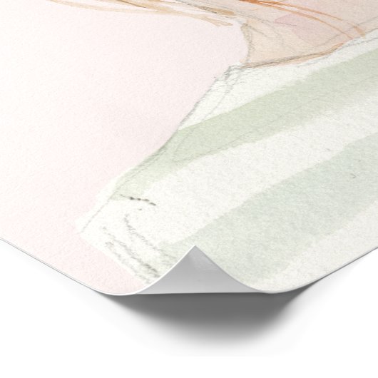 Red Hair Top Knot Bun Poster (Hoek)