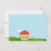 Red Haire Boy Apple die op Birthday party speelt Kaart (Achterkant)