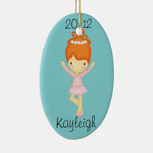 Red Haire Dancer Persoonlijk Ornament (Rechts)