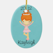 Red Haire Dancer Persoonlijk Ornament (Voorkant)