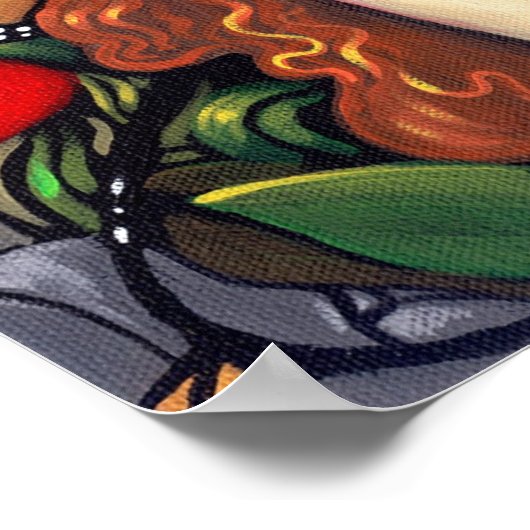 Red Haire Fairy Queen ART PRINT (Hoek)