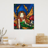 Red Haire Fairy Queen ART PRINT (Keuken)