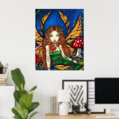 Red Haire Fairy Queen ART PRINT (Thuiskantoor)