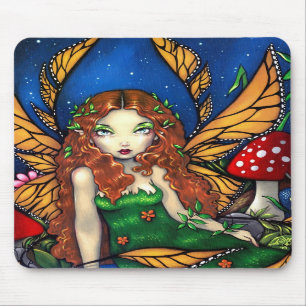 "Red Haire Fairy Queen" Mousepad Muismat