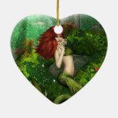 Red Haire Mermaid Ornament (Achterkant)