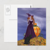 Red Haire Witch Briefkaart (Voorkant / Achterkant)