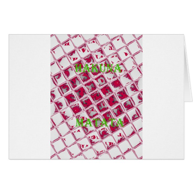 Red Hakuna Matata Style (Voorkant Horizontaal)