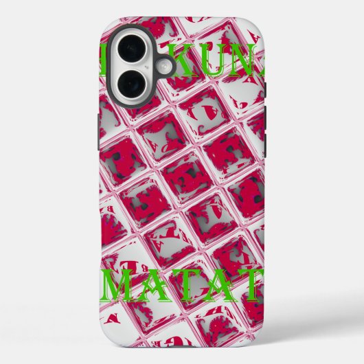 Red Hakuna Matata Style Case-Mate iPhone Case (Achterkant)