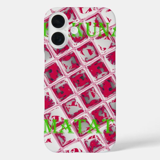 Red Hakuna Matata Style Case-Mate iPhone Case (Achterkant)