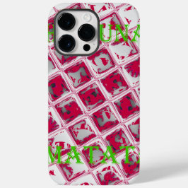 Red Hakuna Matata Style Case-Mate iPhone 14 Pro Max Hoesje