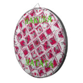 Red Hakuna Matata Style Dartbord (Voorkant Rechts)