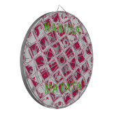 Red Hakuna Matata Style Dartbord (Voorkant Links)