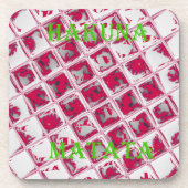 Red Hakuna Matata Style Drankjes Onderzetter (Voorkant)