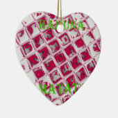 Red Hakuna Matata Style Keramisch Ornament (Rechts)