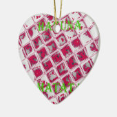 Red Hakuna Matata Style Keramisch Ornament (Links)