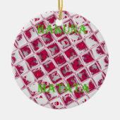 Red Hakuna Matata Style Keramisch Ornament (Voorkant)