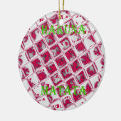 Red Hakuna Matata Style Keramisch Ornament (Links)