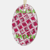 Red Hakuna Matata Style Keramisch Ornament (Links)