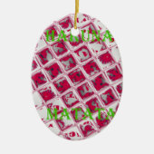 Red Hakuna Matata Style Keramisch Ornament (Voorkant)