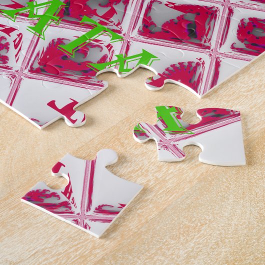 Red Hakuna Matata Style Legpuzzel (Zijkant)