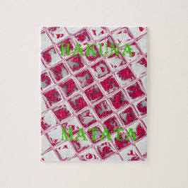 Red Hakuna Matata Style Legpuzzel