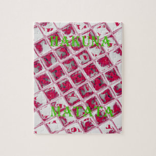 Red Hakuna Matata Style Legpuzzel