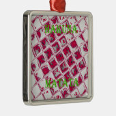 Red Hakuna Matata Style Metalen Ornament (Rechts)