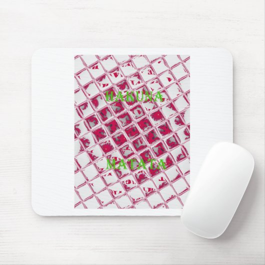 Red Hakuna Matata Style Muismat (Met muis)