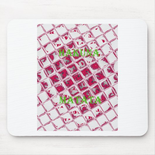 Red Hakuna Matata Style Muismat (Voorkant)