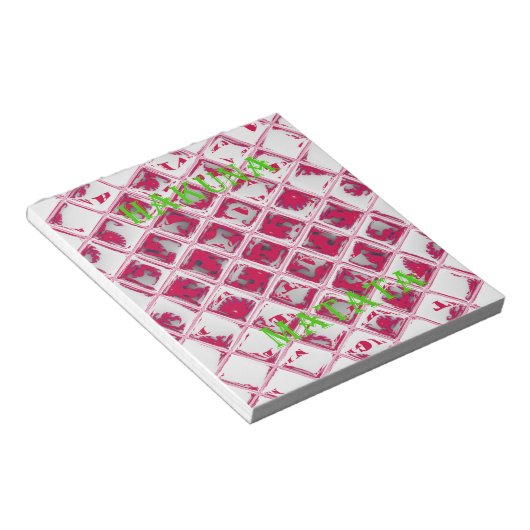 Red Hakuna Matata Style Notitieblok (Schuin)