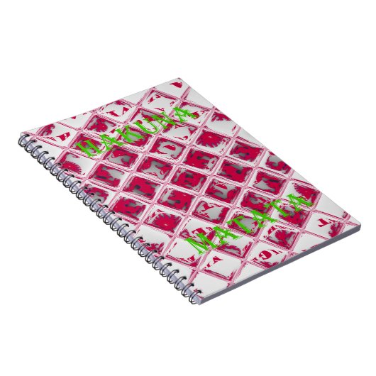 Red Hakuna Matata Style Notitieboek (Rechterzijde)