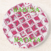 Red Hakuna Matata Style Zandsteen Onderzetter (Voorkant)