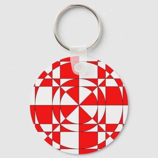 Red Halo Art Sleutelhanger (Voorkant)