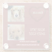 Red Halo Pet Loss Keepsake Glazen Onderzetter (Achterkant)
